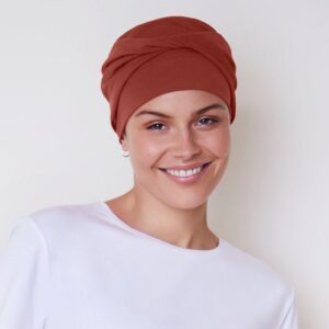 turban dusty red
